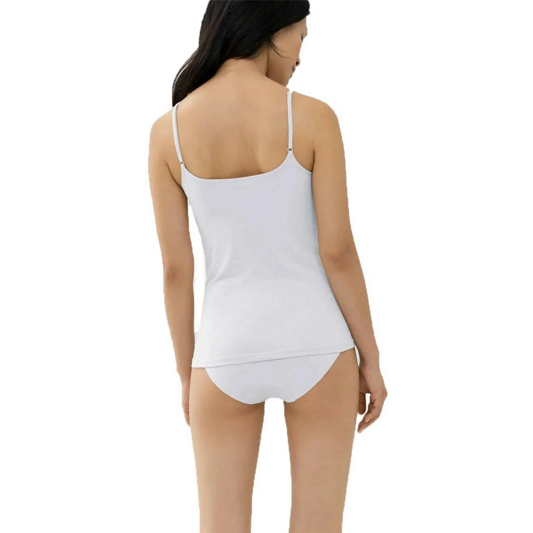 Mey Pure Sense Twin Pack Spaghetti Top - White - Image 3