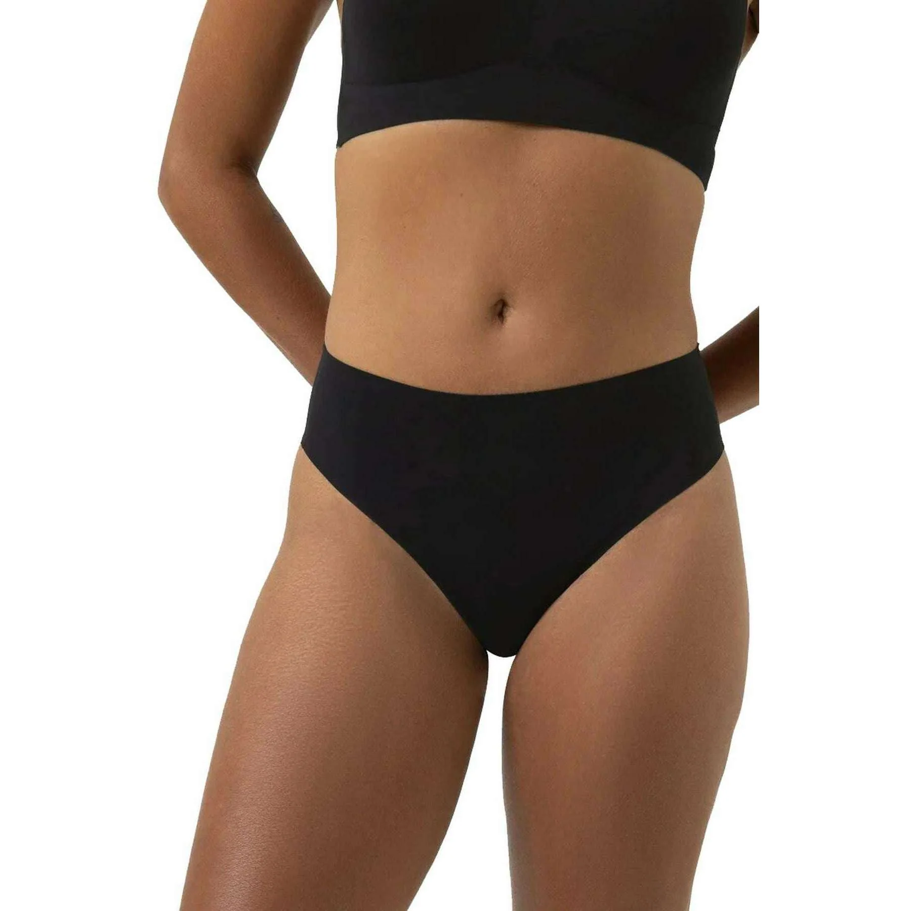 Mey Simply Better Invisibles High Waist Thong - Black - Image 2