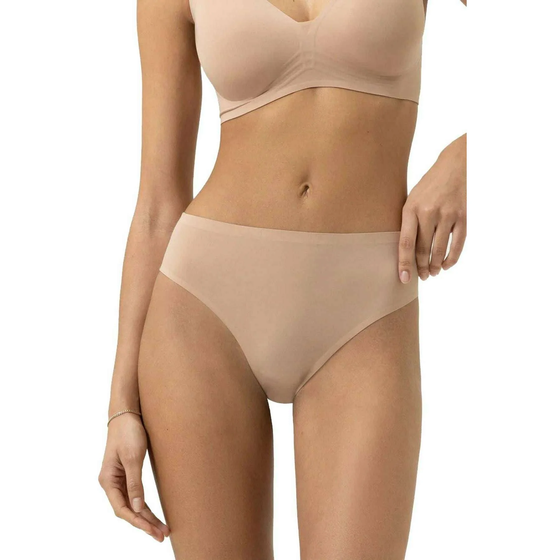 Mey Simply Better Invisibles High Waist Thong - Cream Tan - Image 2