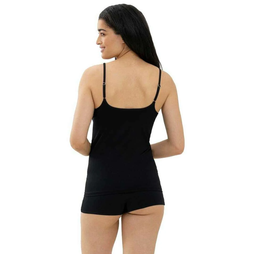 Mey Soft Shape Spaghetti Top - Black - Image 3