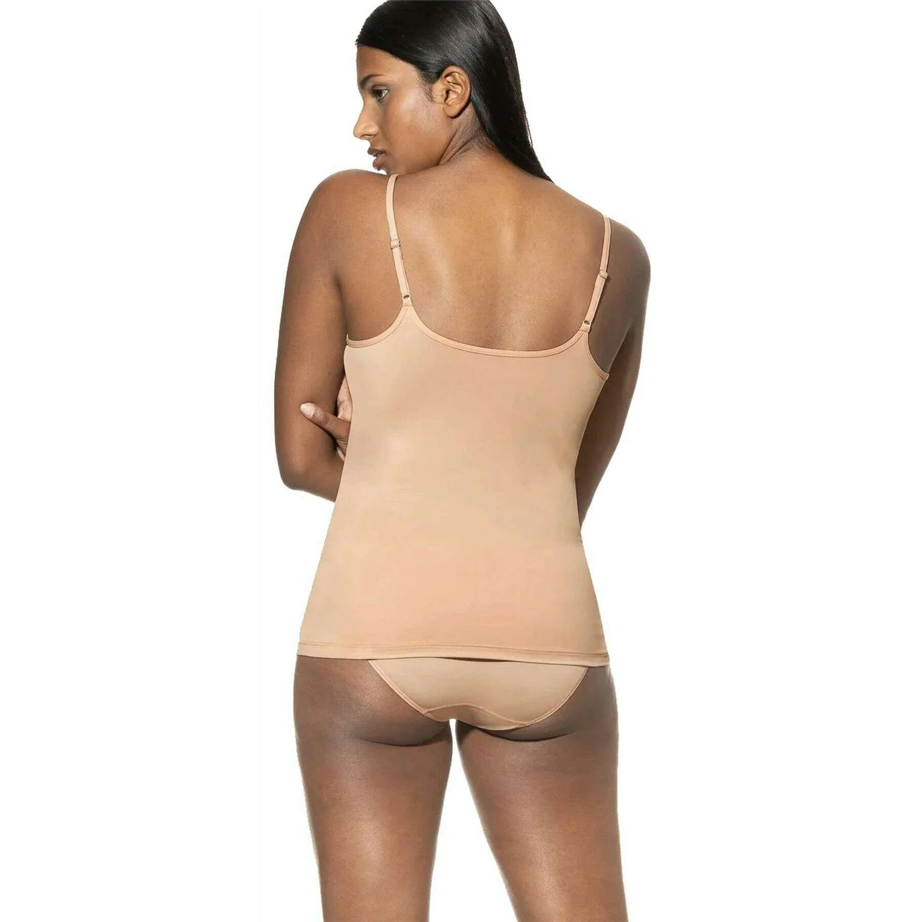 Mey Soft Shape Spaghetti Top - Soft Skin Beige - Image 3