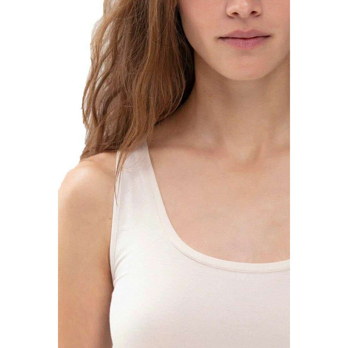 Mey Superfine Organic Cotton Vest - Bailey Cream - Image 4