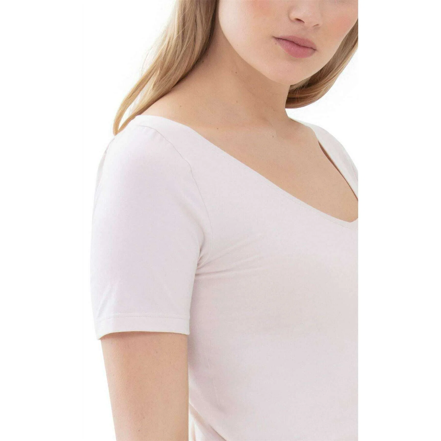 Mey Superfine Organic Short-Sleeved Top - Bailey Beige - Image 4