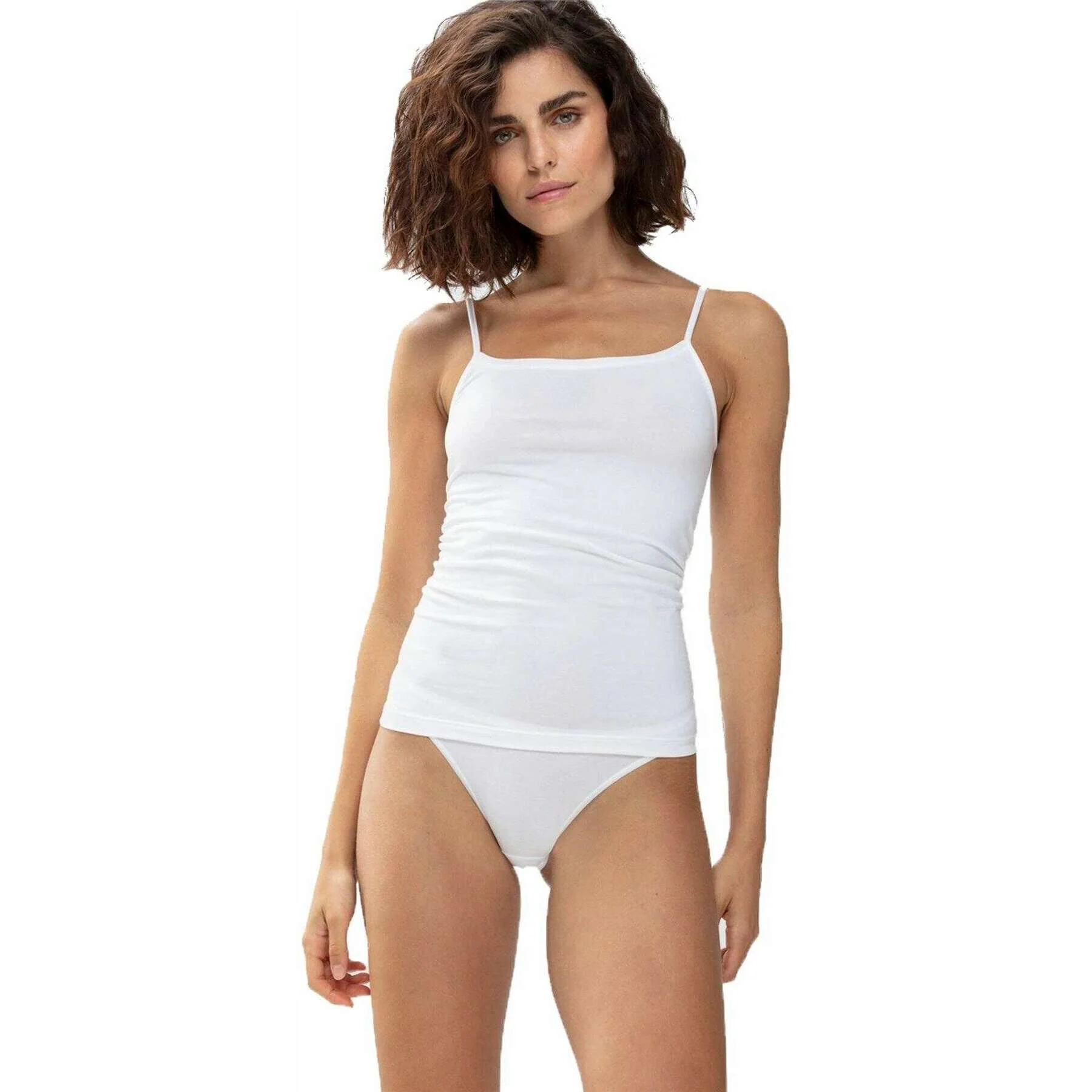 Mey Superfine Organic Spaghetti Top - White