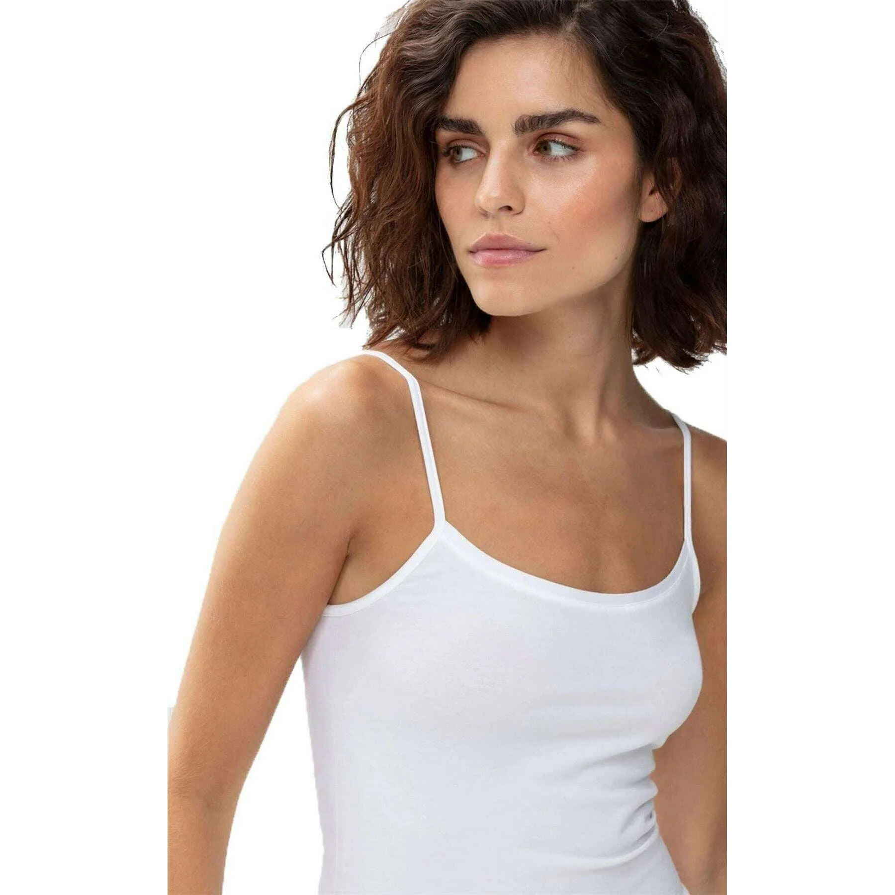 Mey Superfine Organic Spaghetti Top - White - Image 4