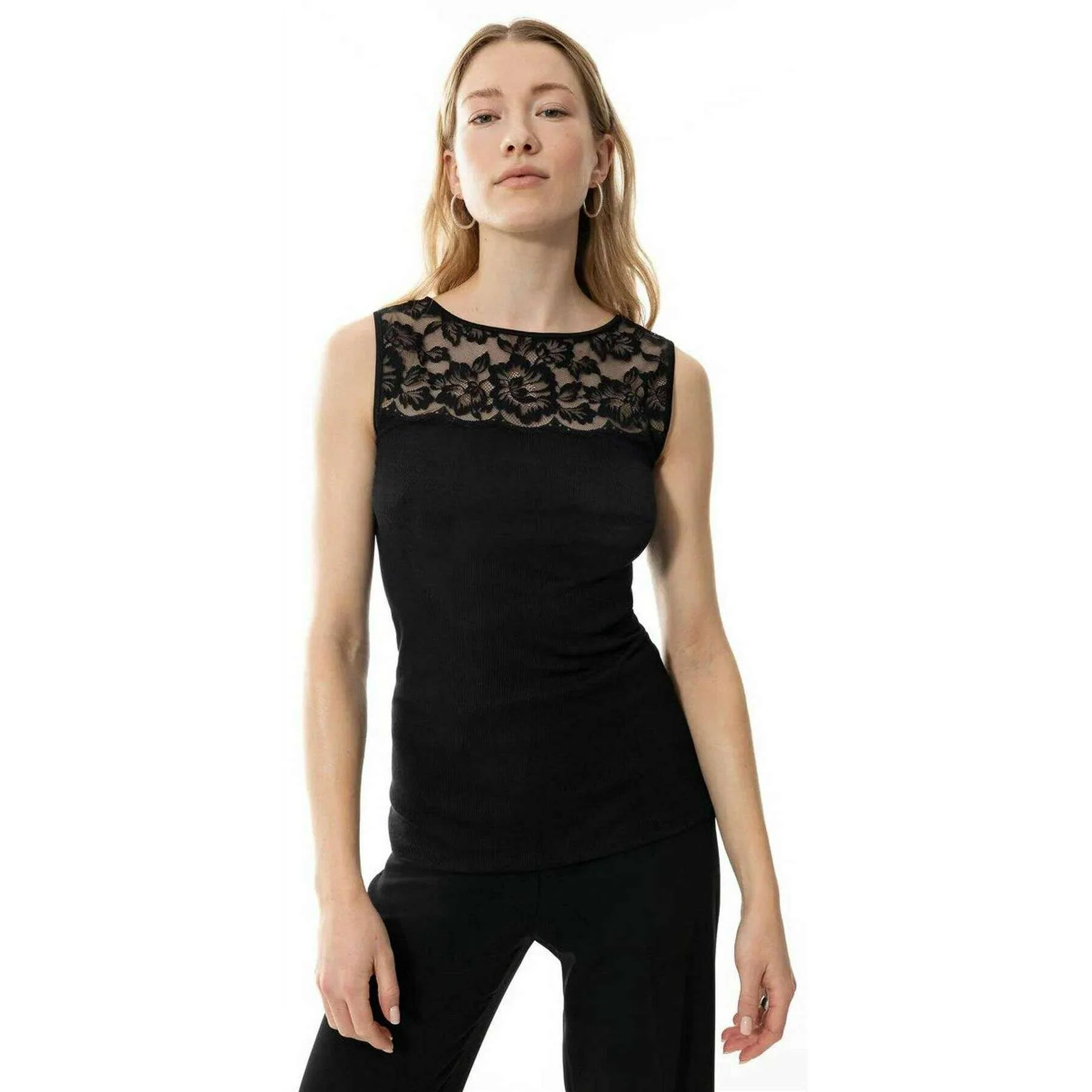 Mey Wool Love Top - Black - Image 2