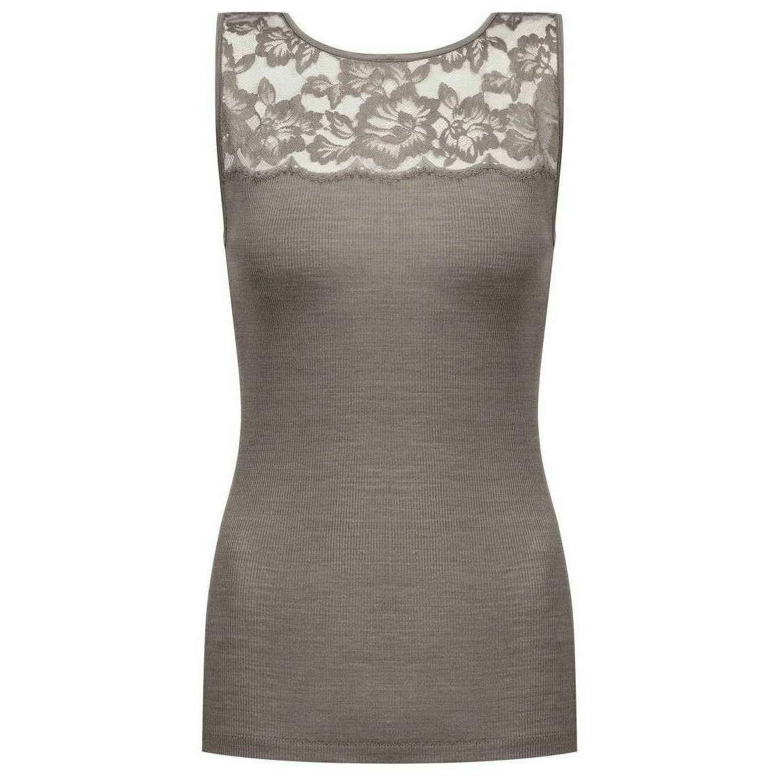 Mey Wool Love Top - Deep Taupe Brown
