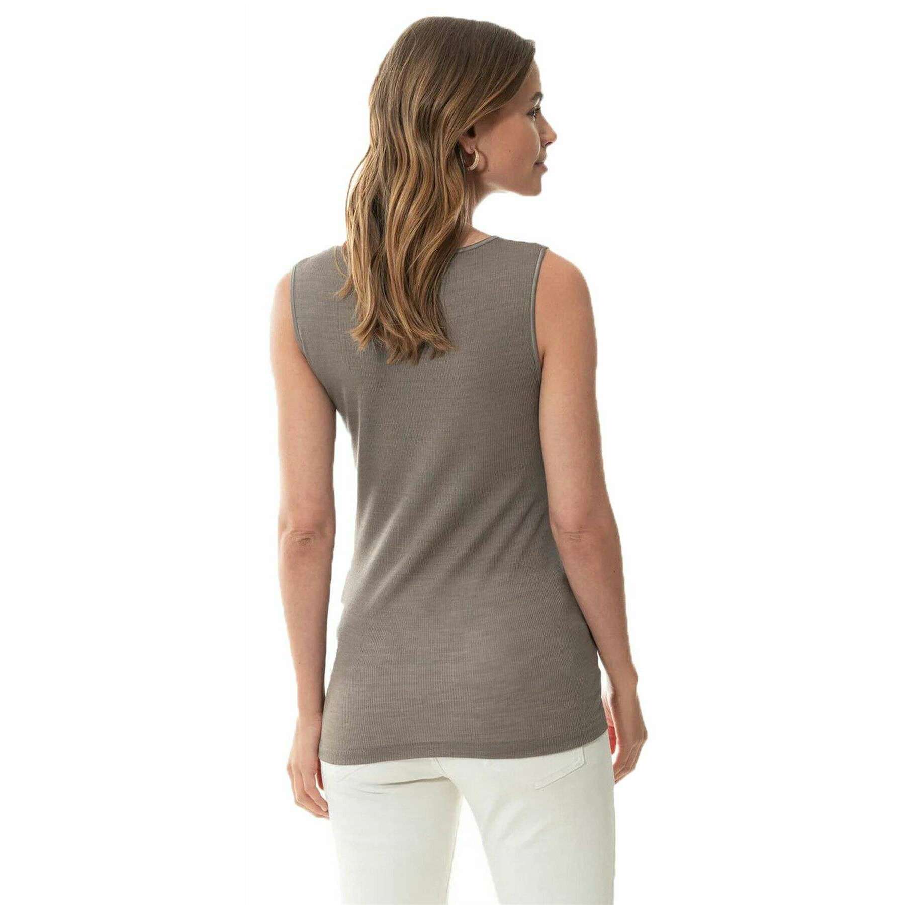 Mey Wool Love Top - Deep Taupe Brown - Image 3