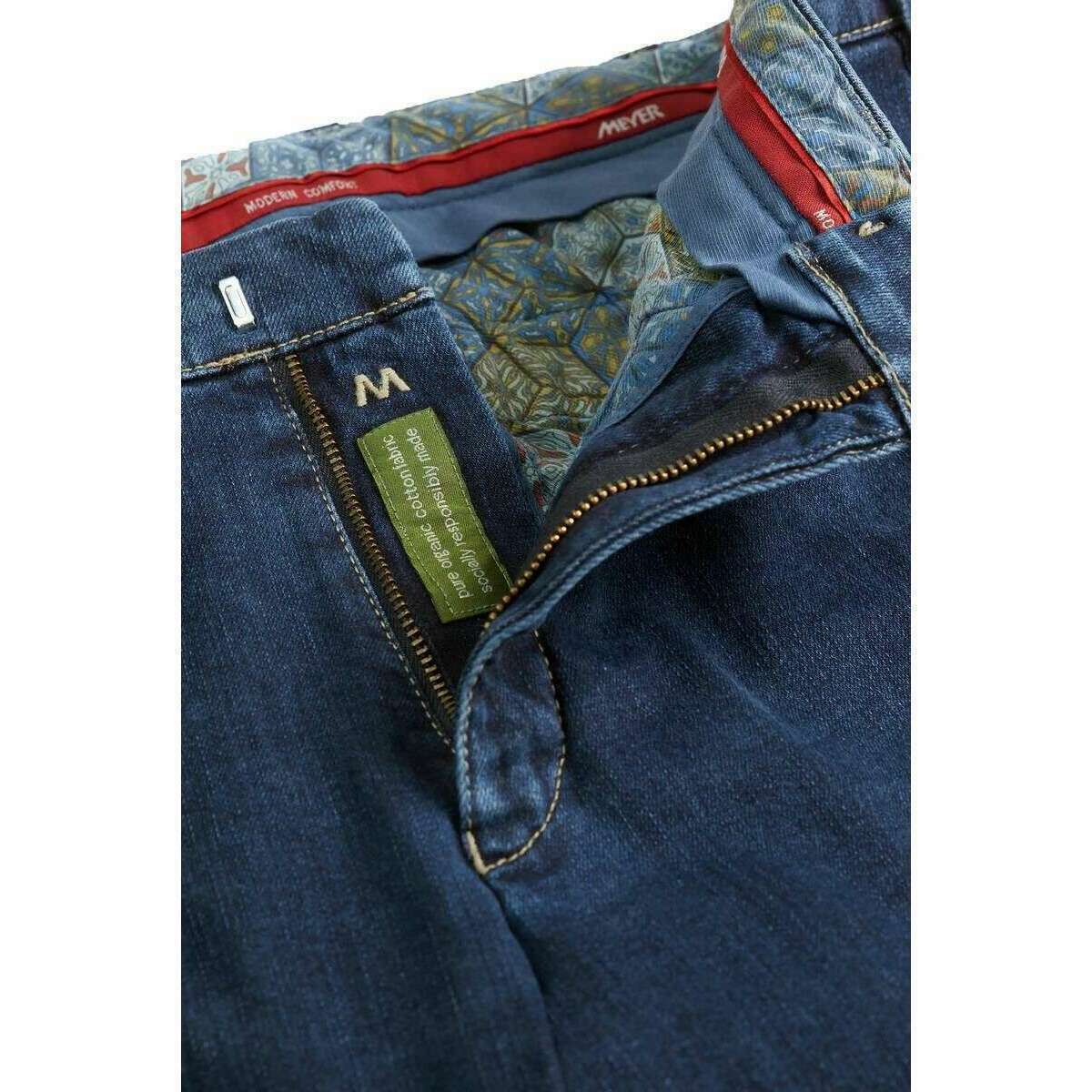 Meyer Dublin Super Stretch Denim Jeans - Blue Stone - Image 5