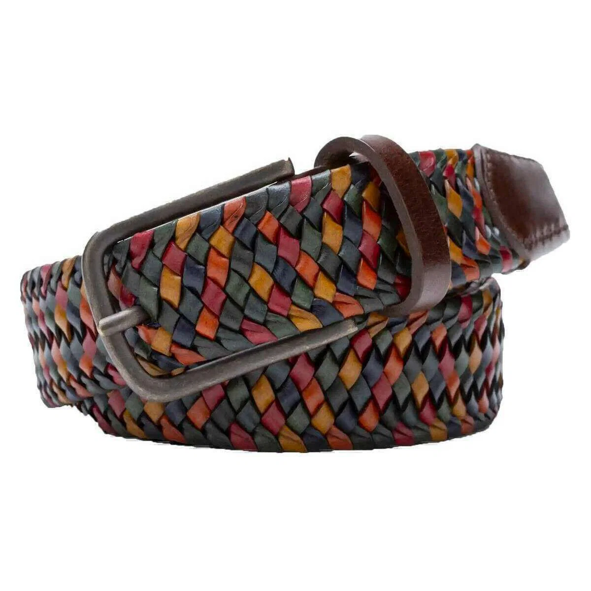 Meyer Elastic Leather Belt - Multi-colour