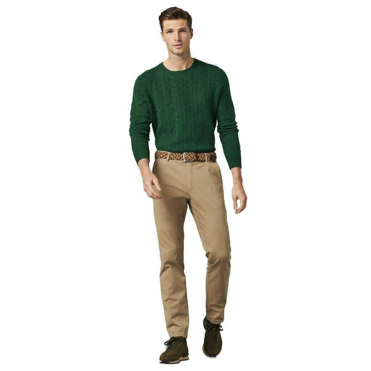 Meyer Oslo Flex Chinos - Camel Beige - Image 6