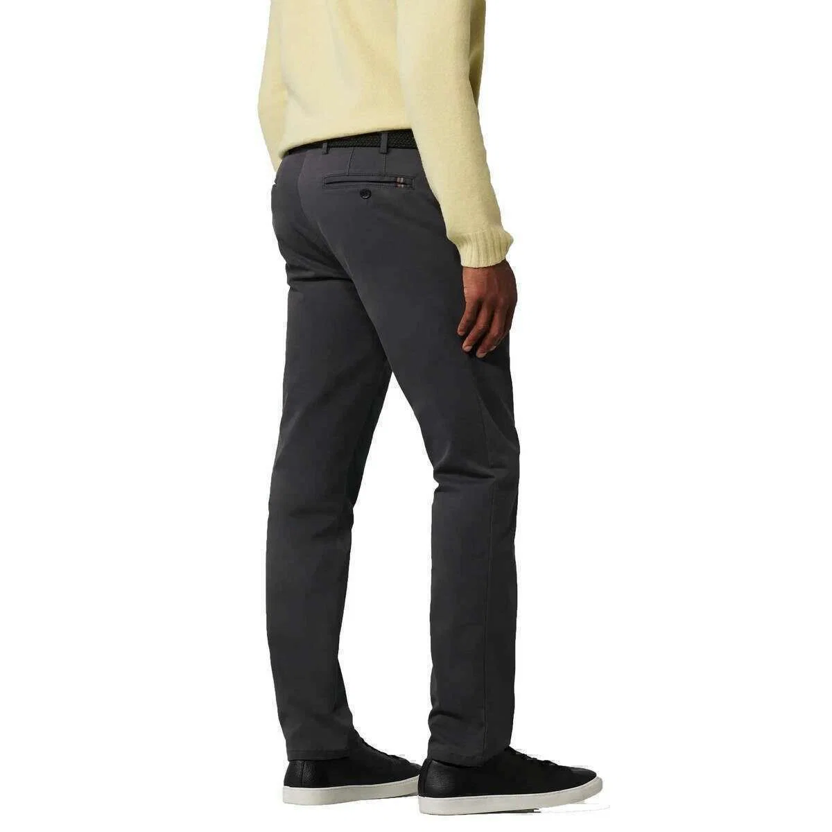 Meyer Oslo Flex Chinos - Charcoal Grey - Image 2