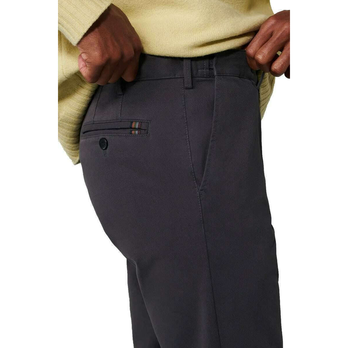 Meyer Oslo Flex Chinos - Charcoal Grey - Image 3