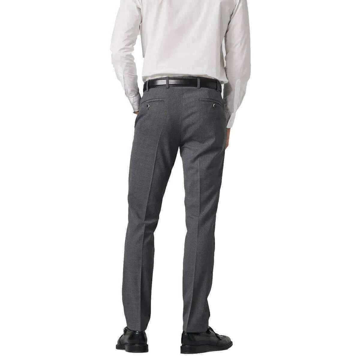 Meyer Oslo Flex Tropical Trousers - Mid Grey - Image 2