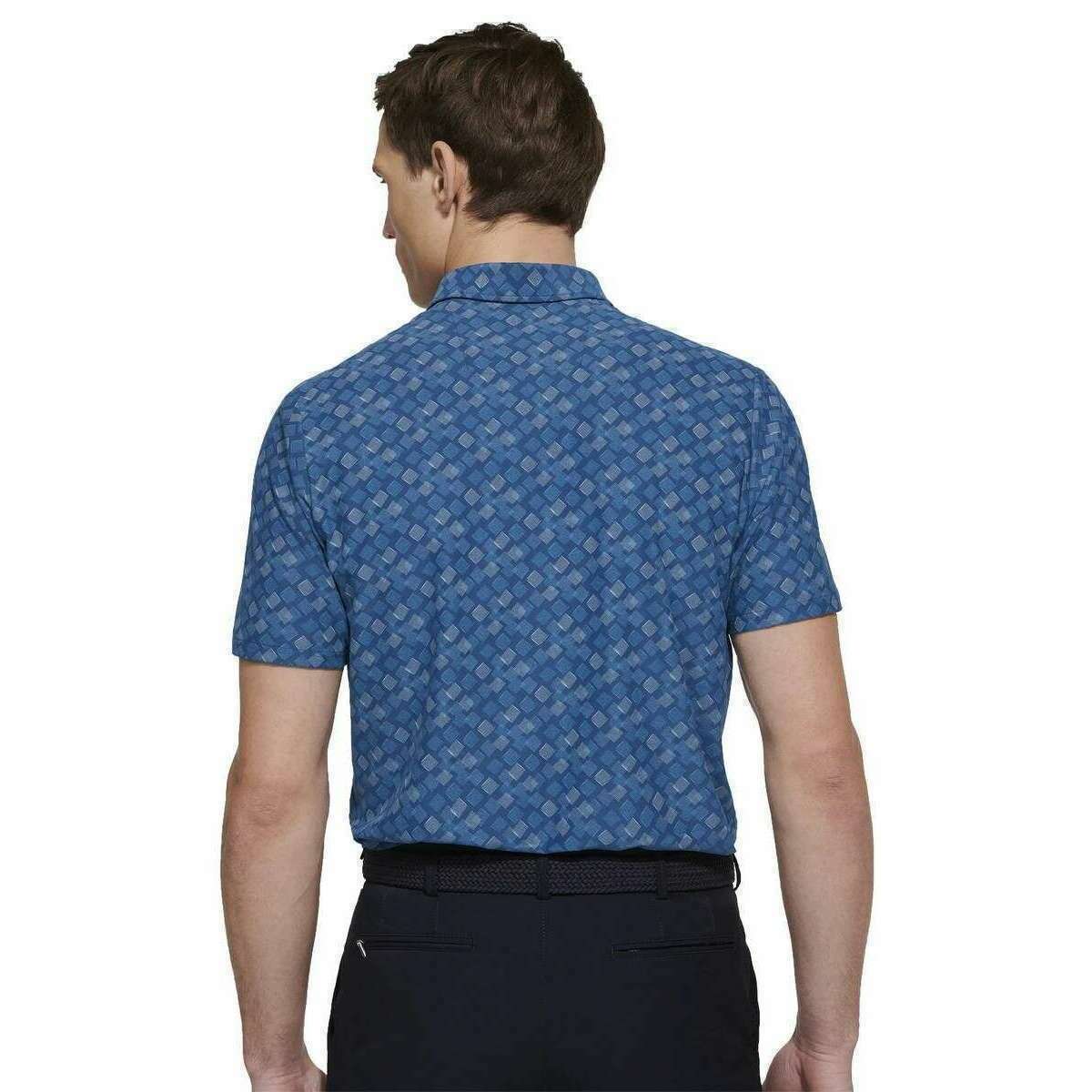 Meyer Phil Performance Print Polo - Blue - Image 2