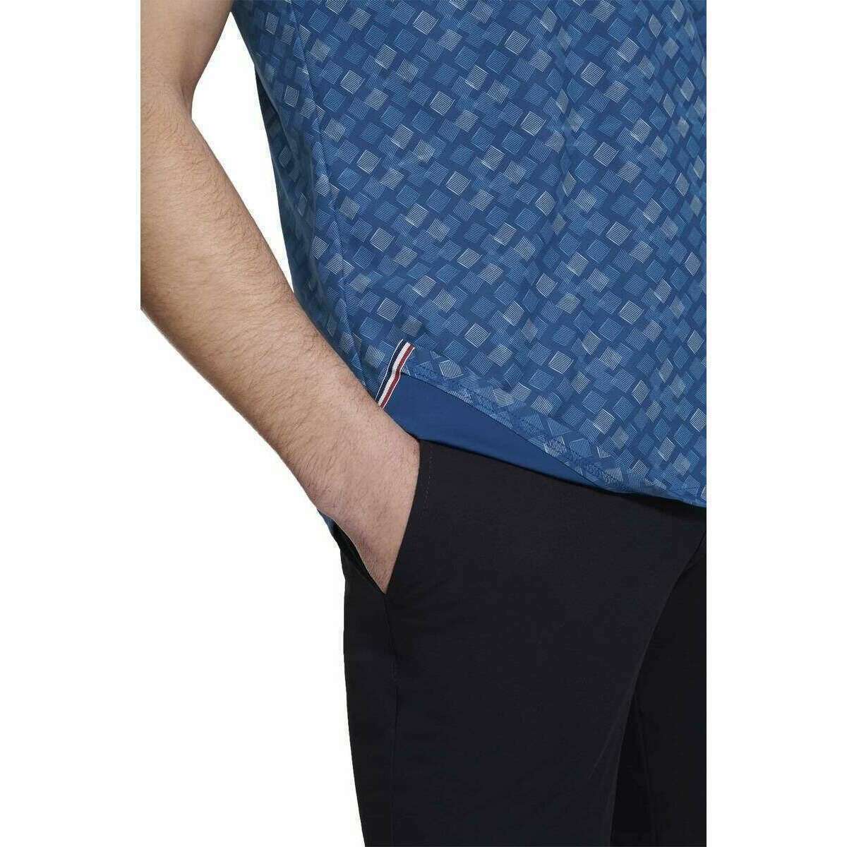Meyer Phil Performance Print Polo - Blue - Image 6