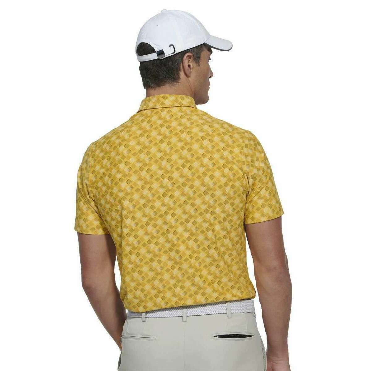 Meyer Phil Performance Print Polo - Corn Yellow - Image 2