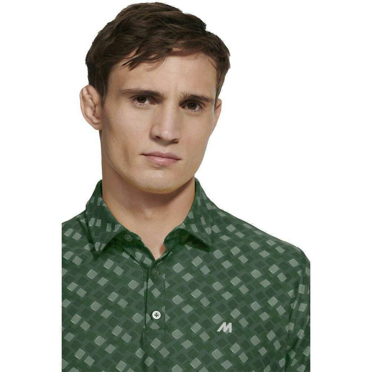 Meyer Phil Performance Print Polo - Green - Image 4