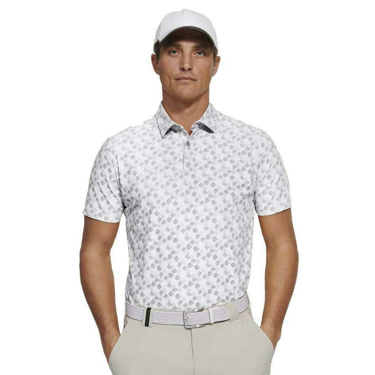 Meyer Phil Performance Print Polo - White