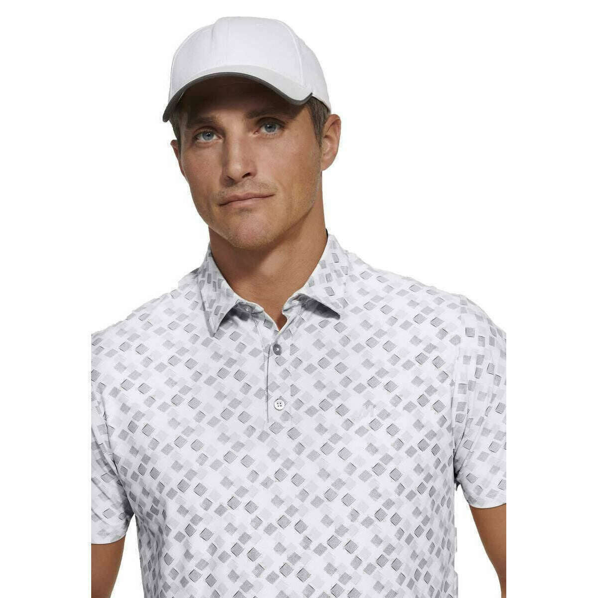 Meyer Phil Performance Print Polo - White - Image 4