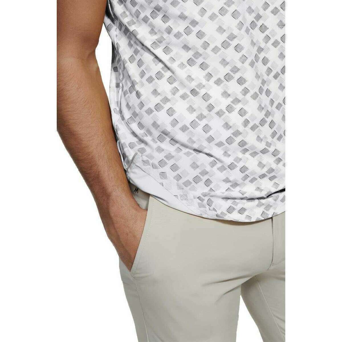 Meyer Phil Performance Print Polo - White - Image 6