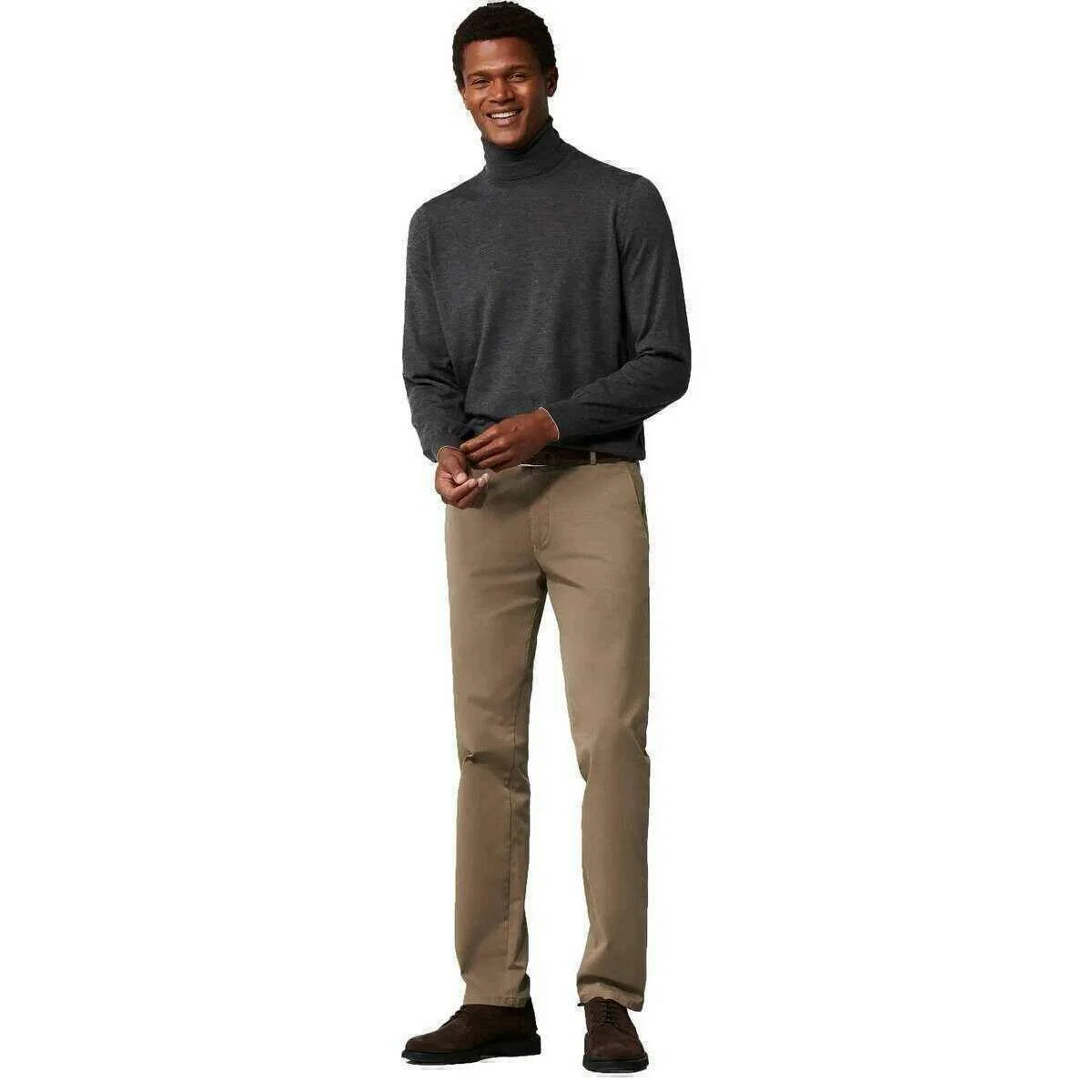 Meyer Roma Regular Chinos - Beige - Image 6