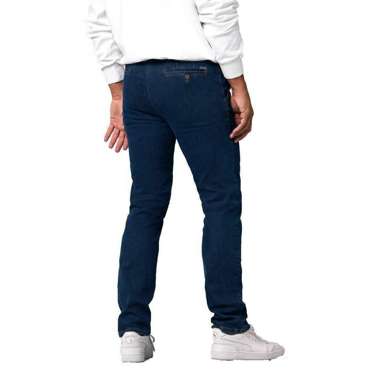Meyer Roma Regular Denim Chinos - Blue Stone - Image 2