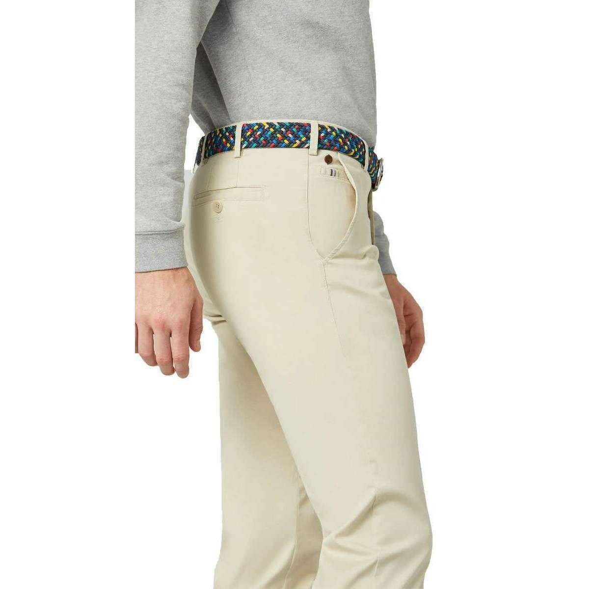 Meyer Roma Regular Fair Chinos - Beige - Image 3