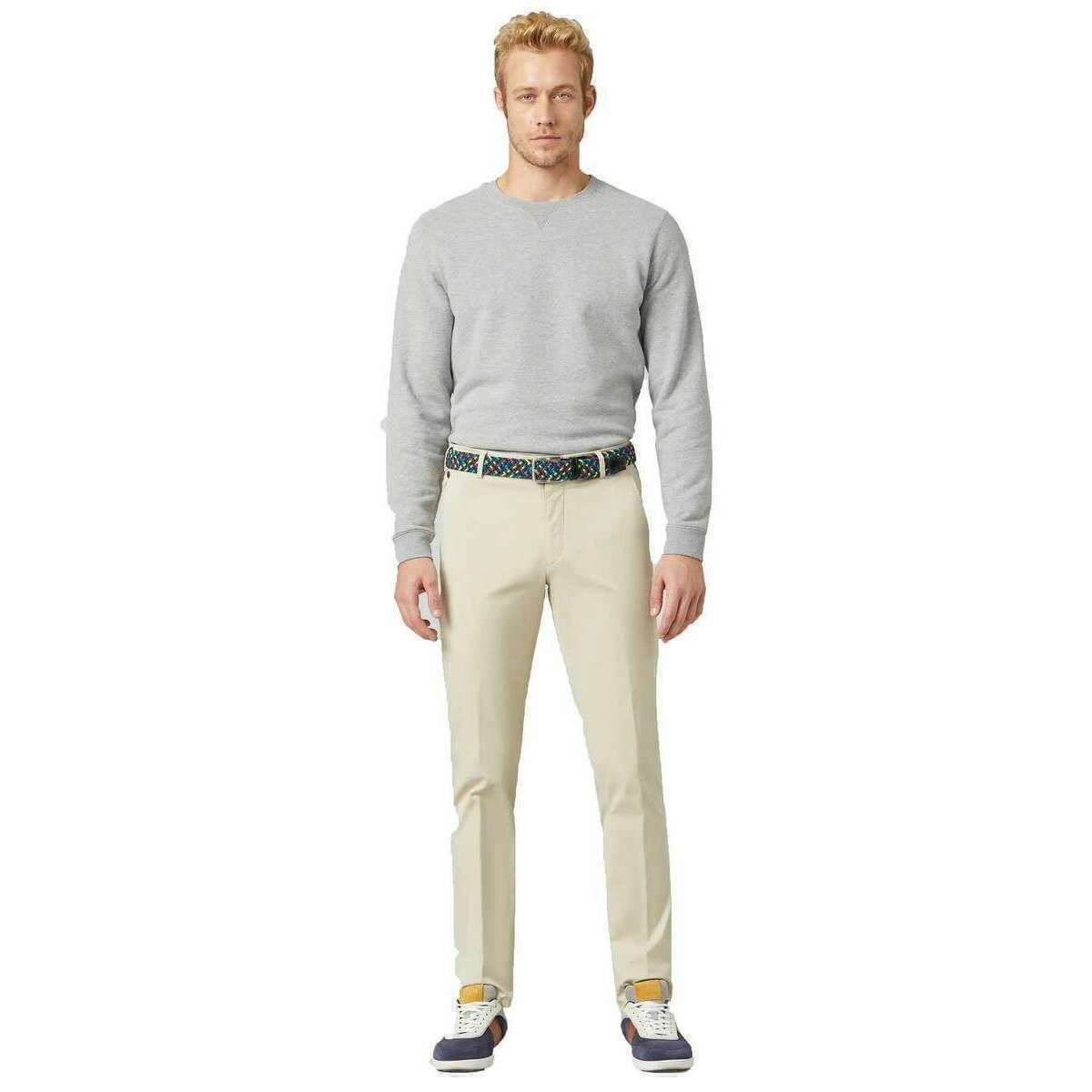 Meyer Roma Regular Fair Chinos - Beige - Image 6