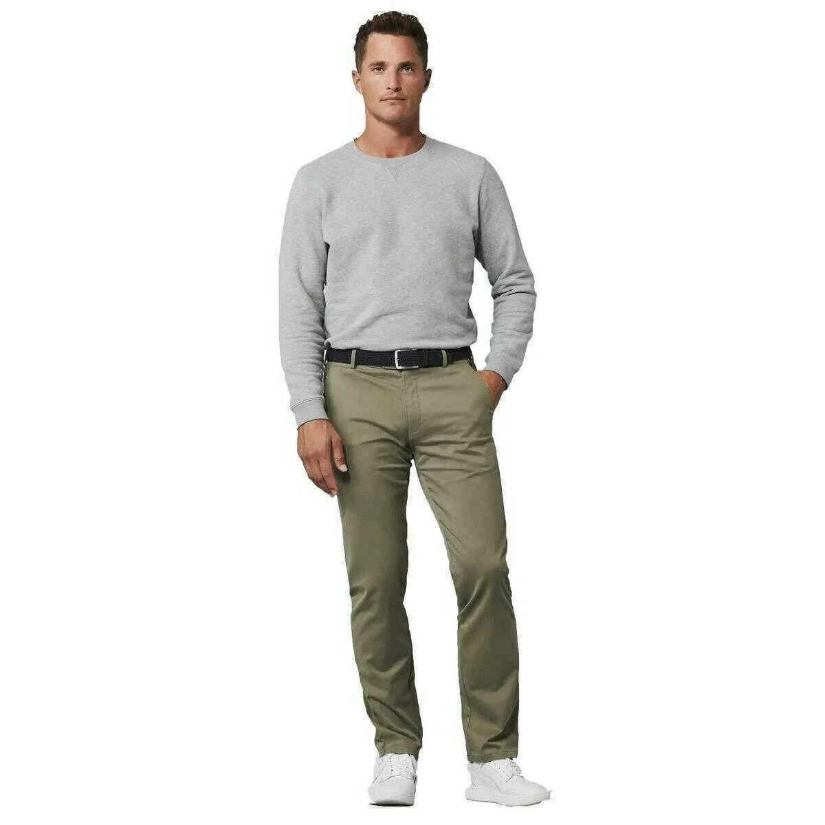 Meyer Roma Regular Fair Chinos - Olive - Image 6
