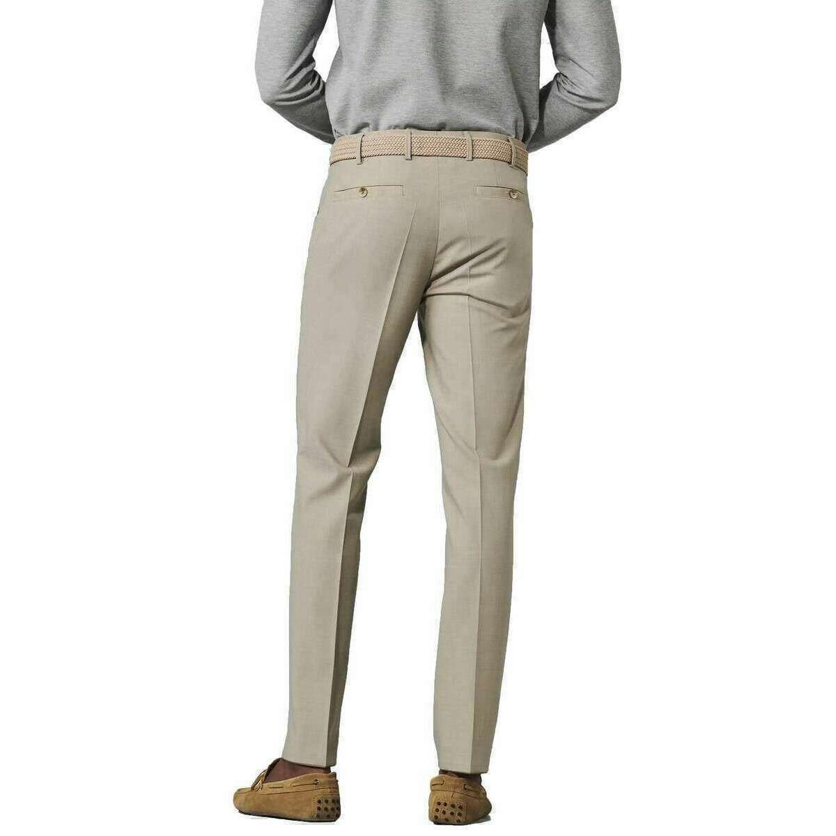 Meyer Roma Regular Tropical Trousers - Beige - Image 2