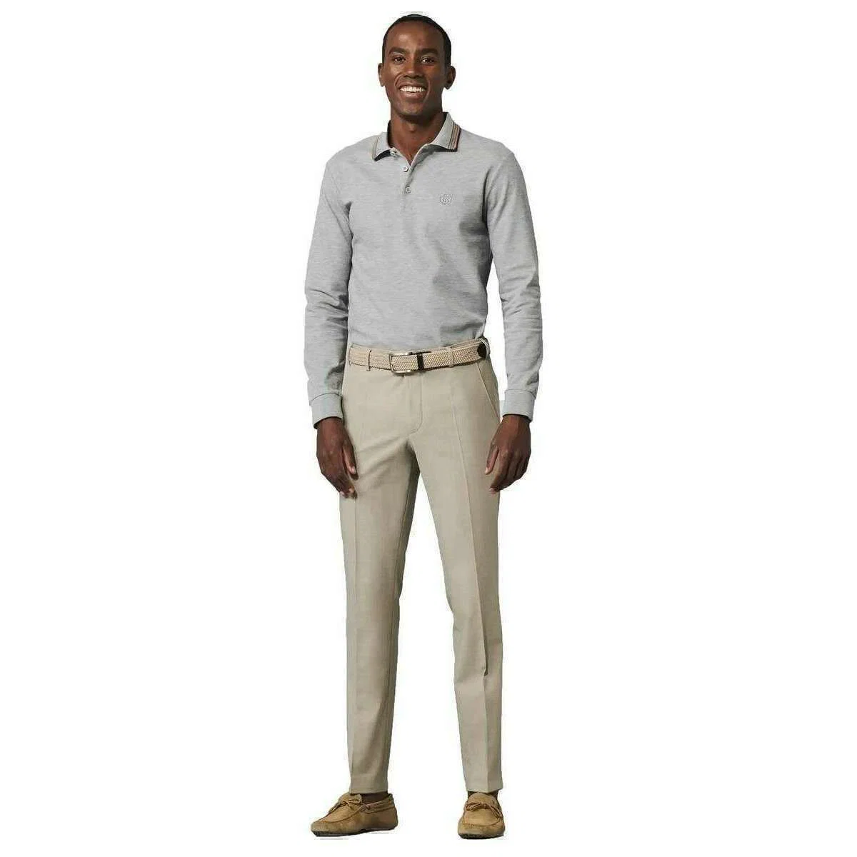 Meyer Roma Regular Tropical Trousers - Beige - Image 6