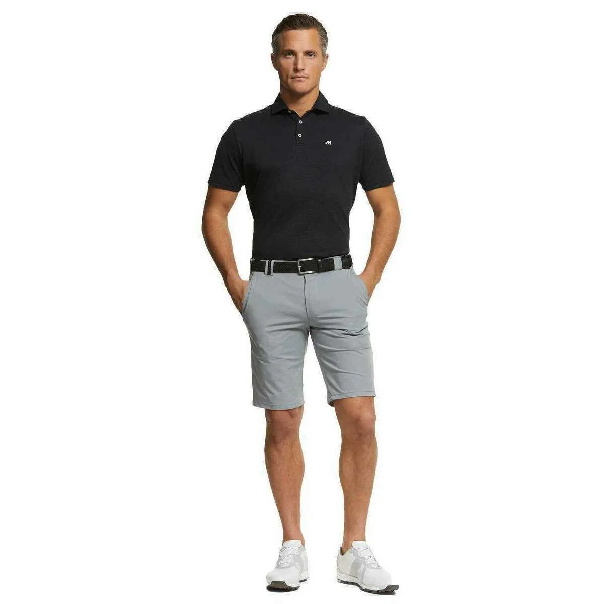 Meyer Rory Pique Performance Polo - Black - Image 3