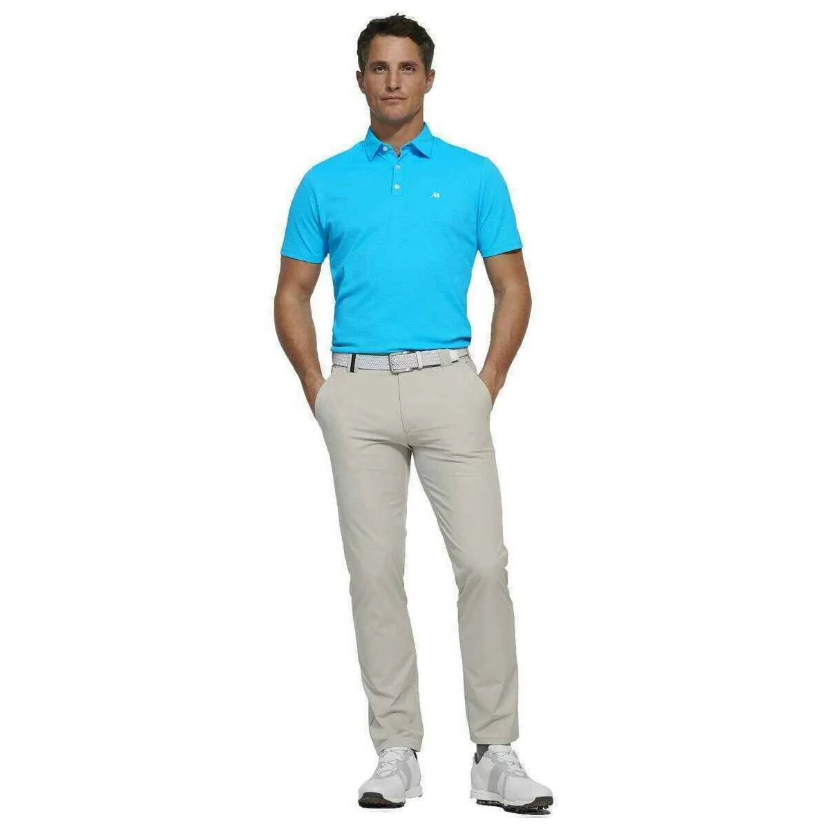 Meyer Rory Pique Performance Polo - Ice Blue - Image 3