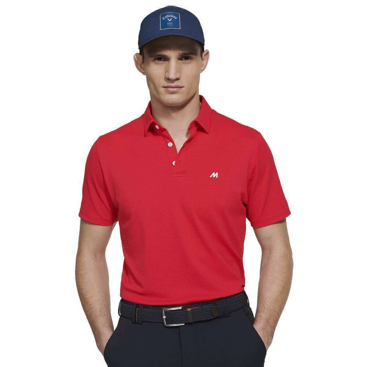 Meyer Rory Pique Performance Polo - Red