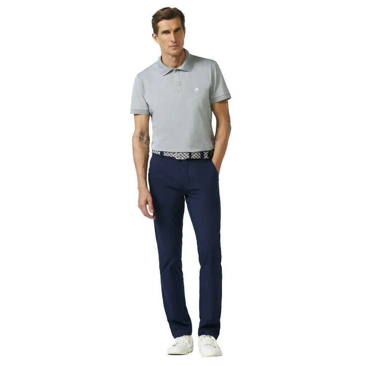 Meyer Scottie High Performance Polo - Silver - Image 3