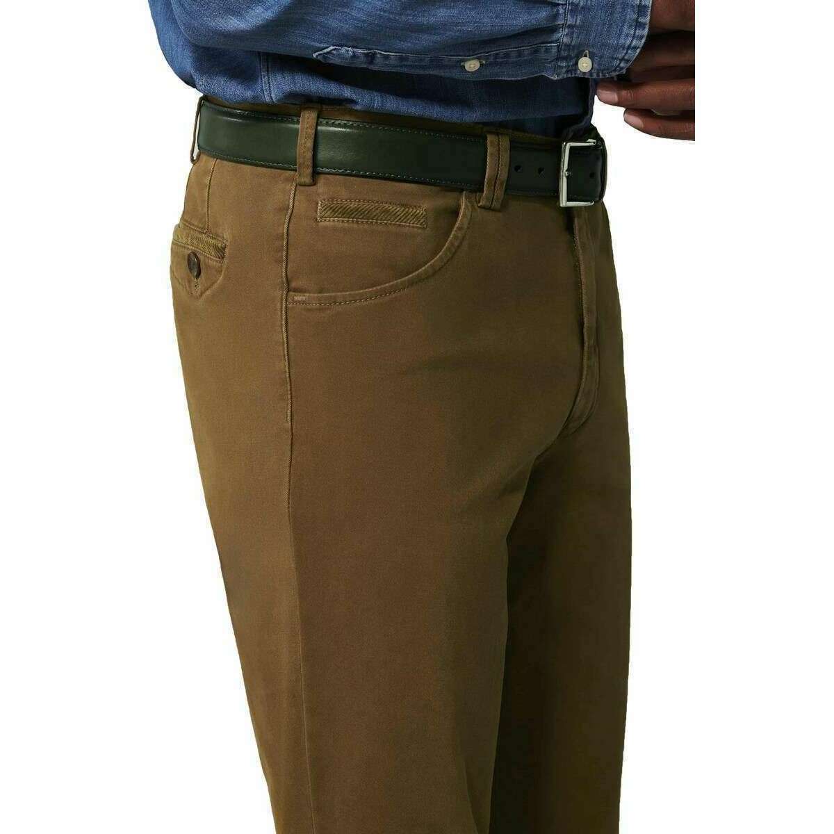 Meyer Stretch Leather Belt - Dark Green - Image 2