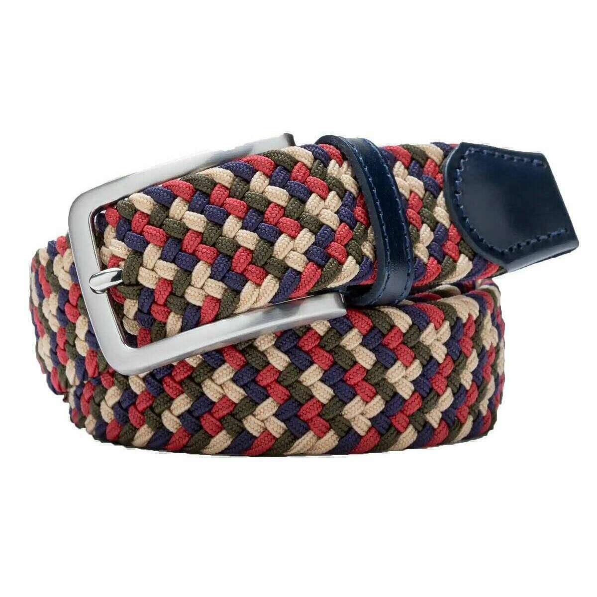 Meyer Super-Stretch Belt - Bordeaux/Multi-colour