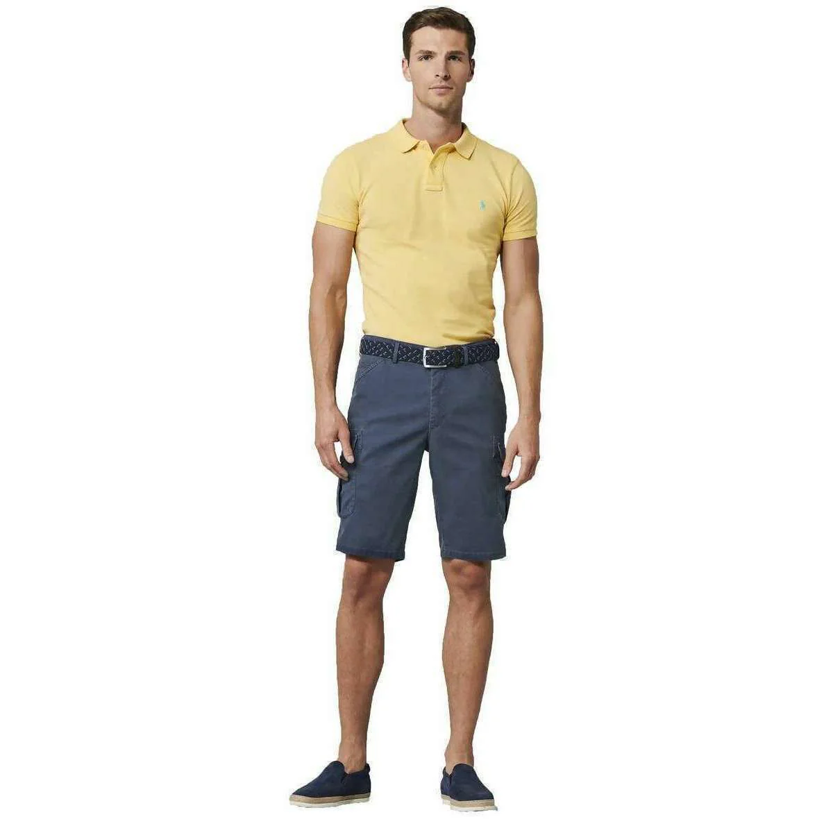 Meyer Super-Stretch Belt - Navy/Multi-colour - Image 3