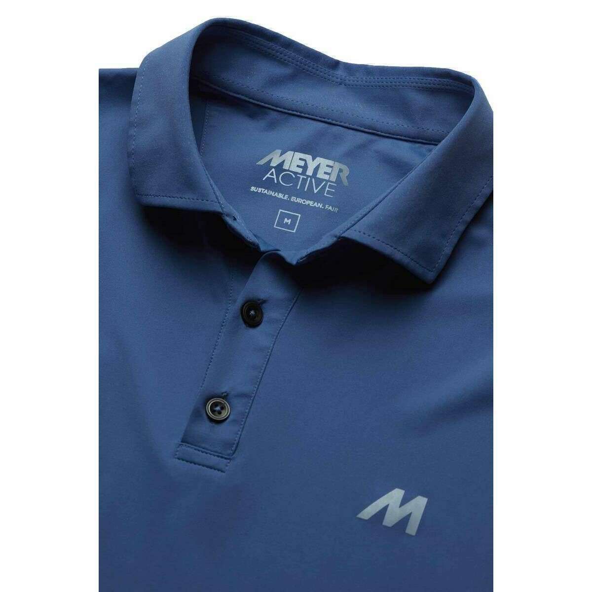 Meyer Tiger Performance Polo - Blue - Image 5