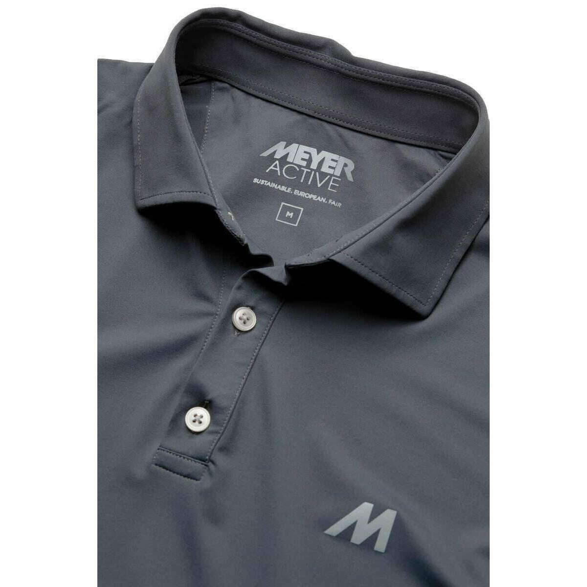 Meyer Tiger Performance Polo - Charcoal Grey - Image 5