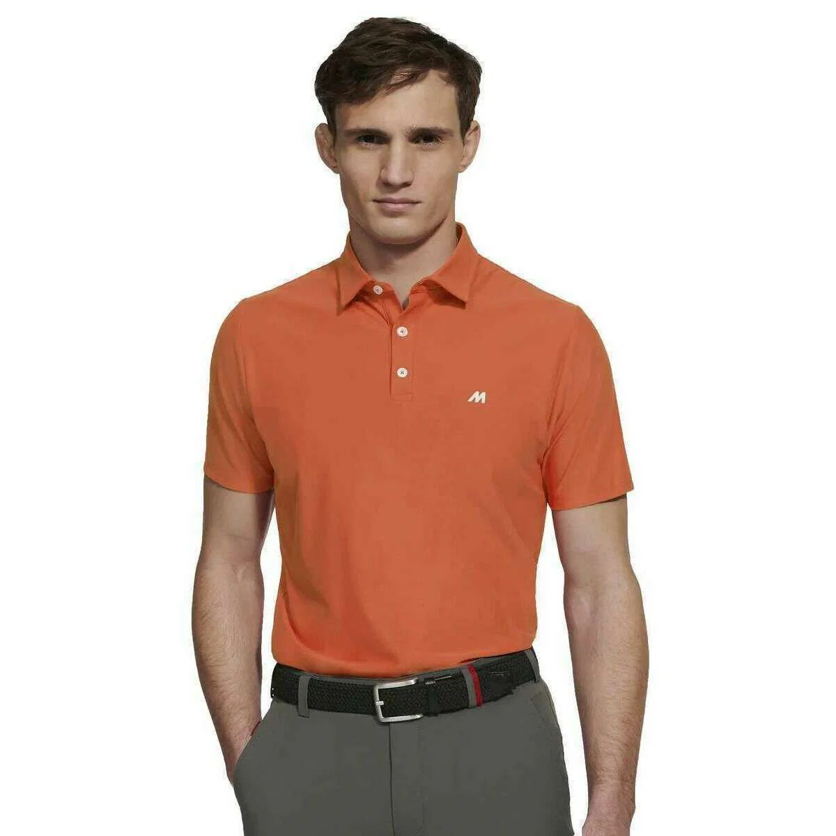 Meyer Tiger Performance Polo - Pumpkin Orange