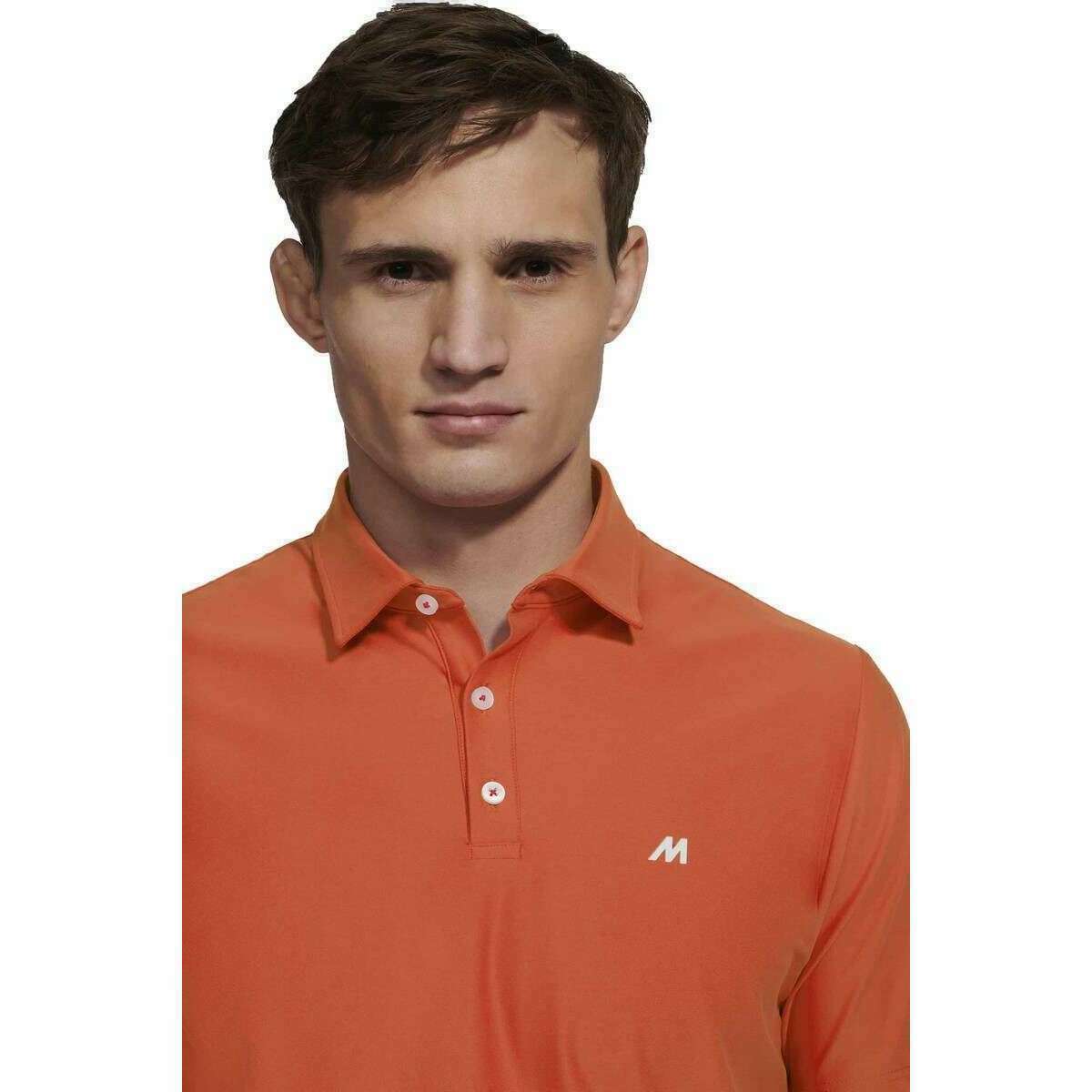 Meyer Tiger Performance Polo - Pumpkin Orange - Image 4