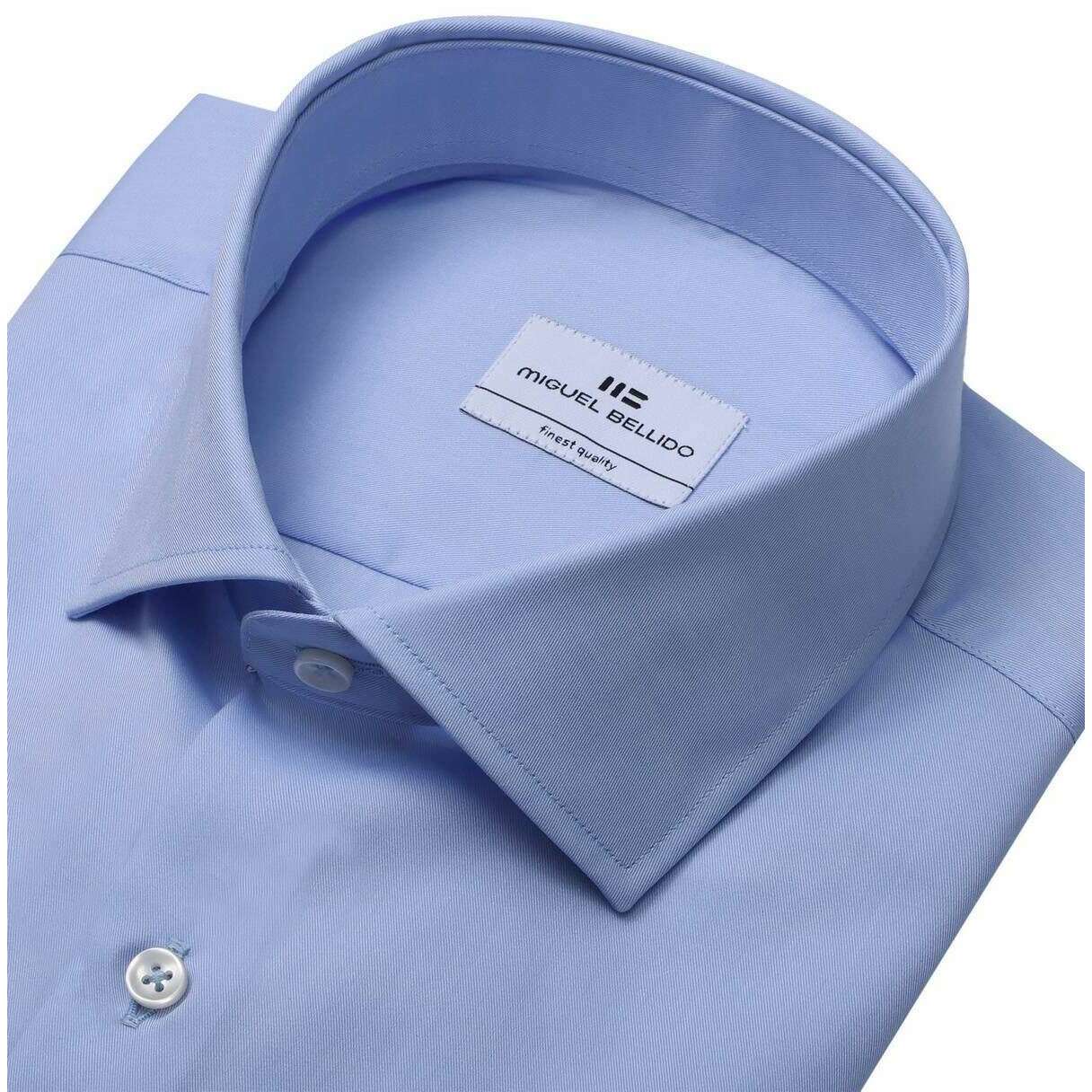 Miguel Bellido Classic Regular Long Sleeve Shirt - Blue - Image 2