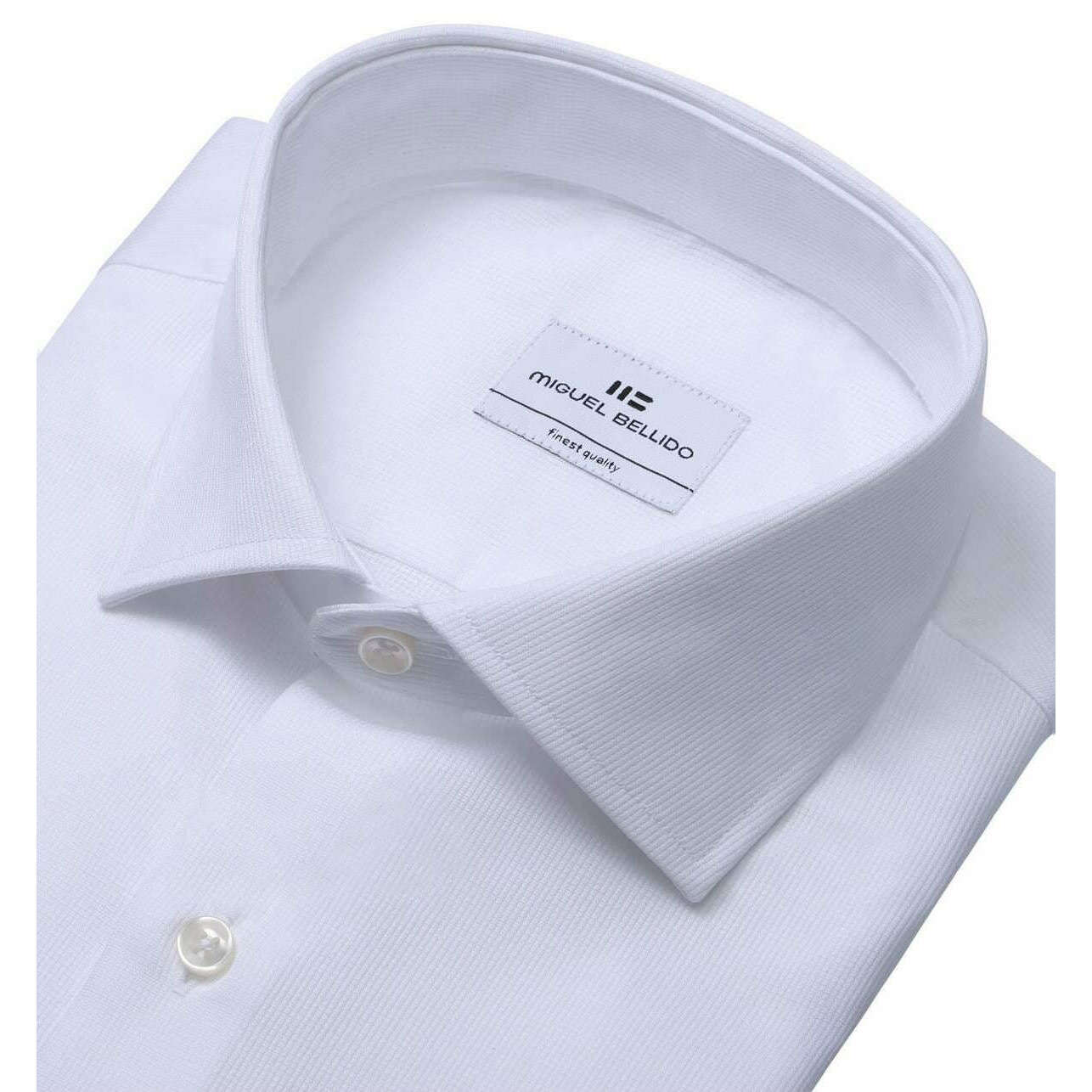Miguel Bellido Classic Regular Long Sleeve Shirt - White - Image 2