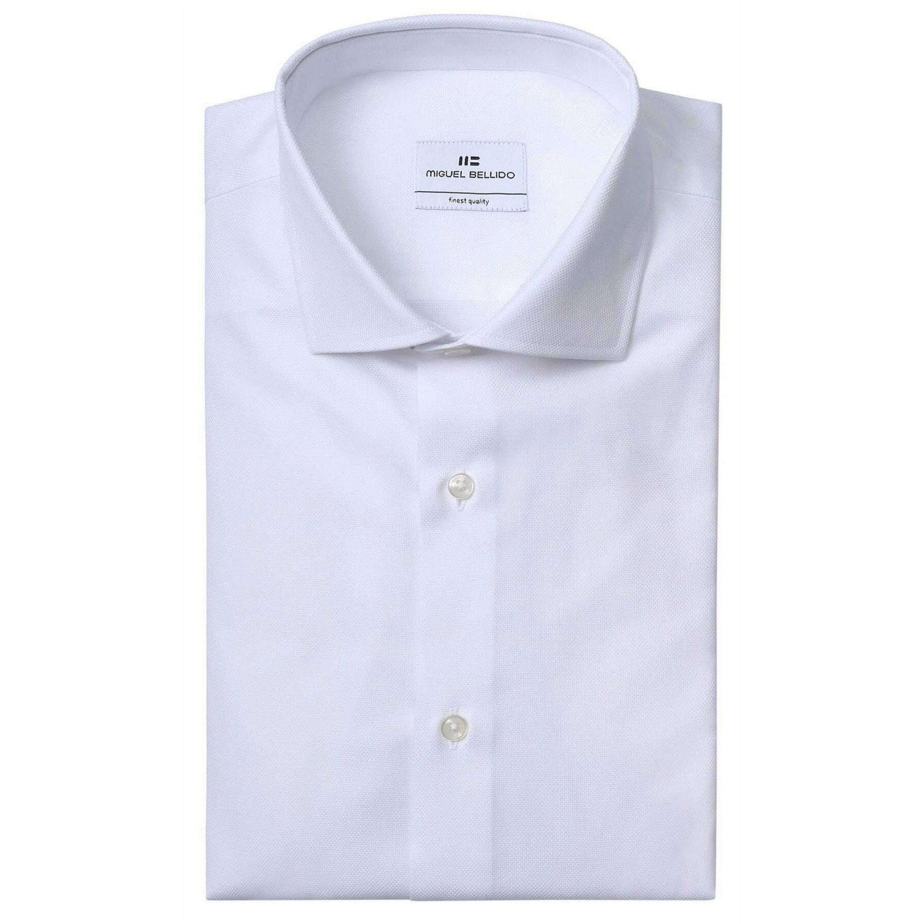Miguel Bellido Classic Regular Long Sleeve Shirt - White