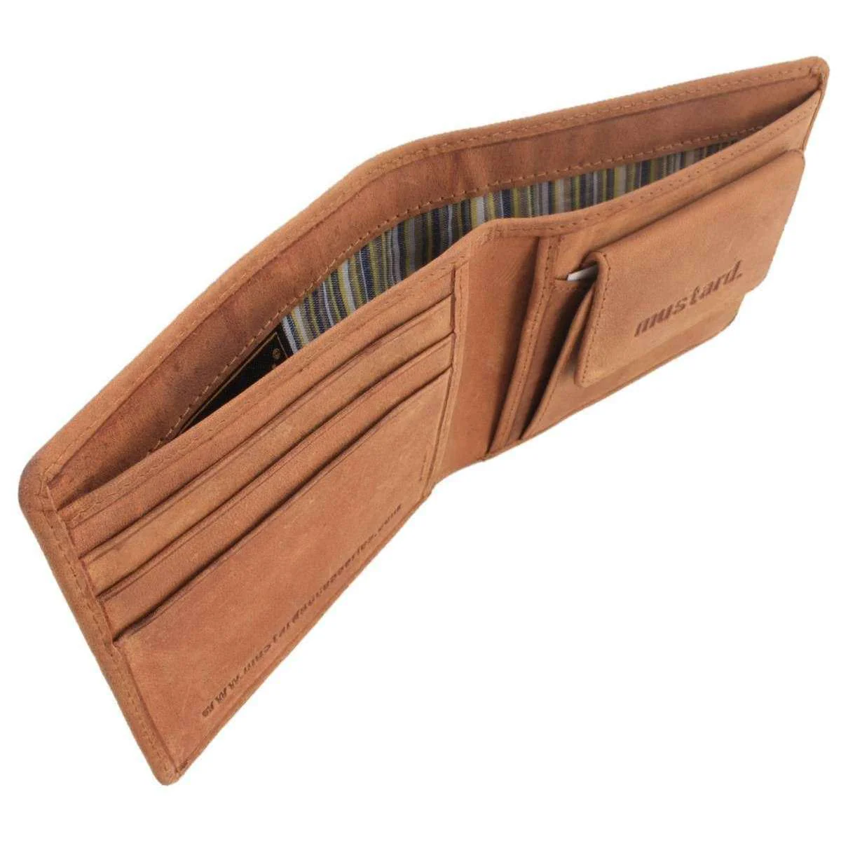 Mustard Ring Bifold and Coin Wallet - Brown - Image 4