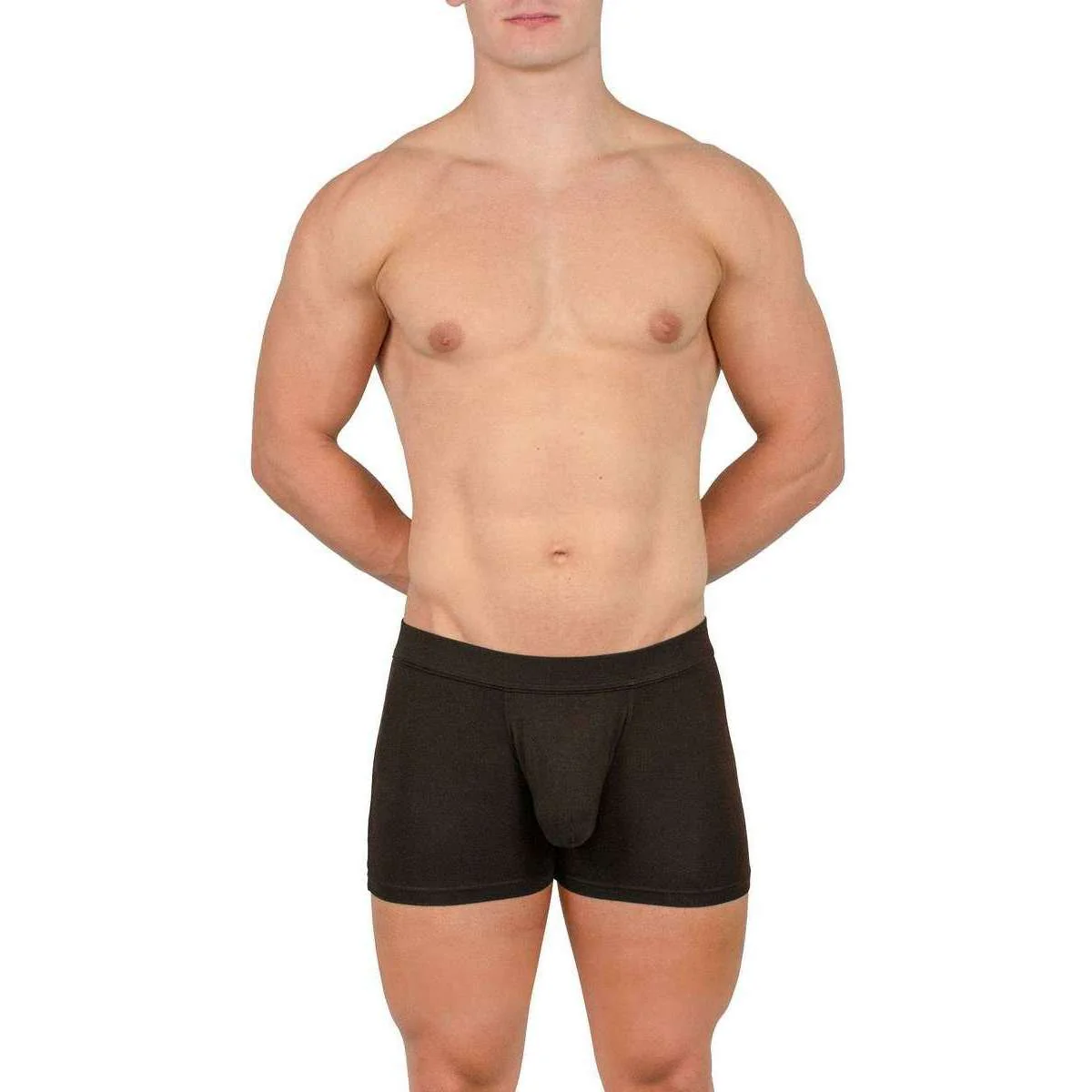 Obviously EliteMan Boxer Brief 3inch Leg - Black - Image 4
