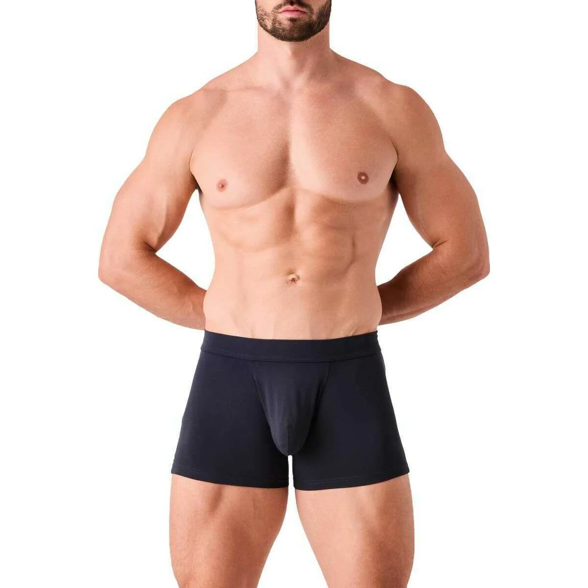 Obviously EliteMan Boxer Brief 3inch Leg  - Charcoal Black - Image 4