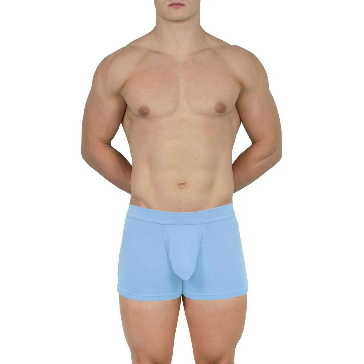 Obviously EliteMan Boxer Brief 3inch Leg - Sky Blue - Image 4